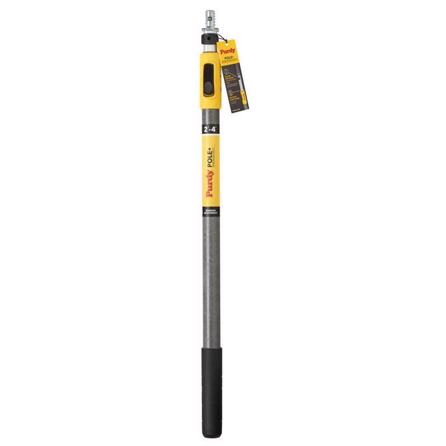 Purdy POWER LOCK Telescoping 2-4 ft. L X 1 in. D Fiberglass Extension Pole