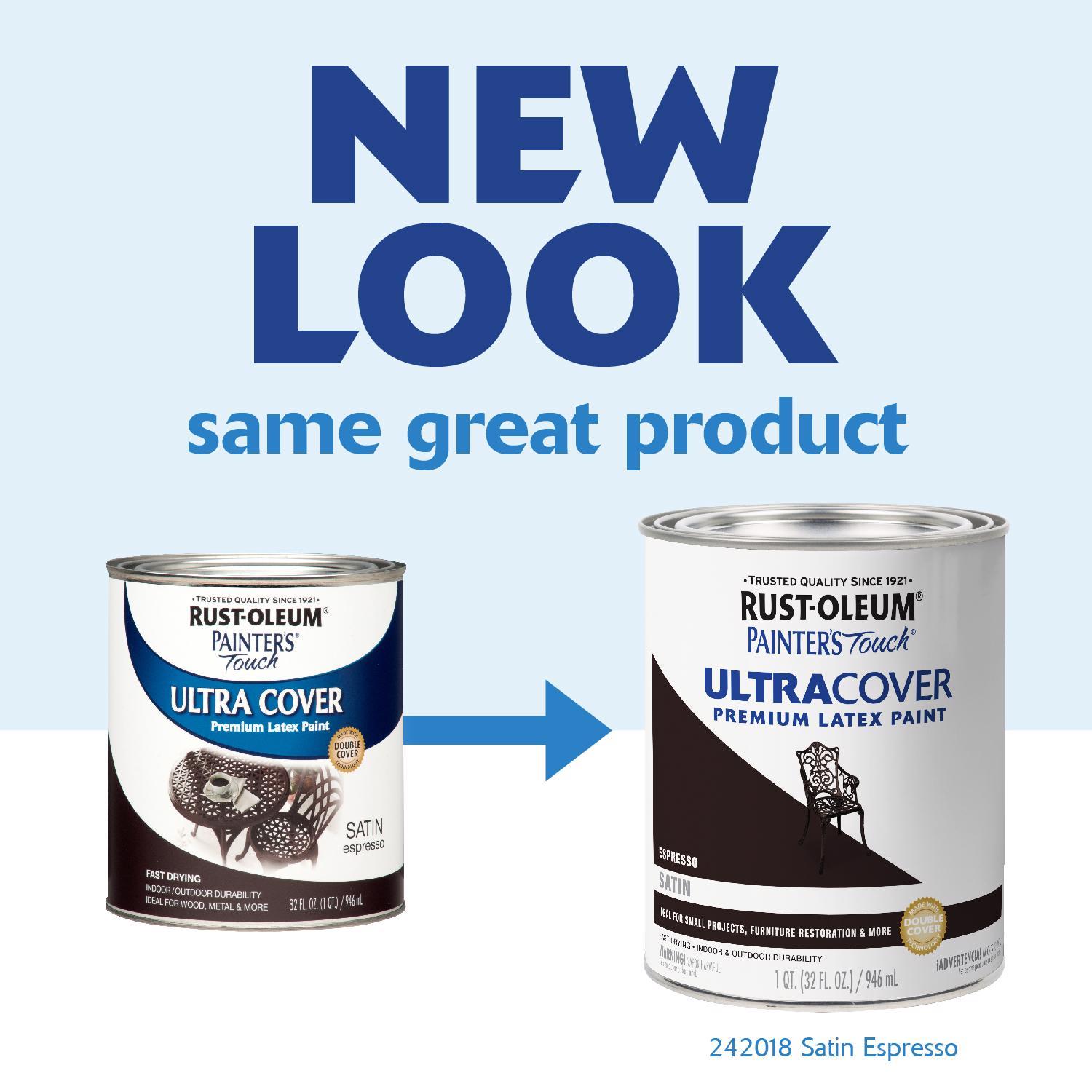 Rust-Oleum Painters Touch Ultra Cover Satin Espresso Protective Enamel Exterior and Interior 1 qt