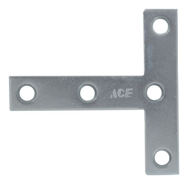 Ace Tee Plate 3 in. x 3 in. Zinc