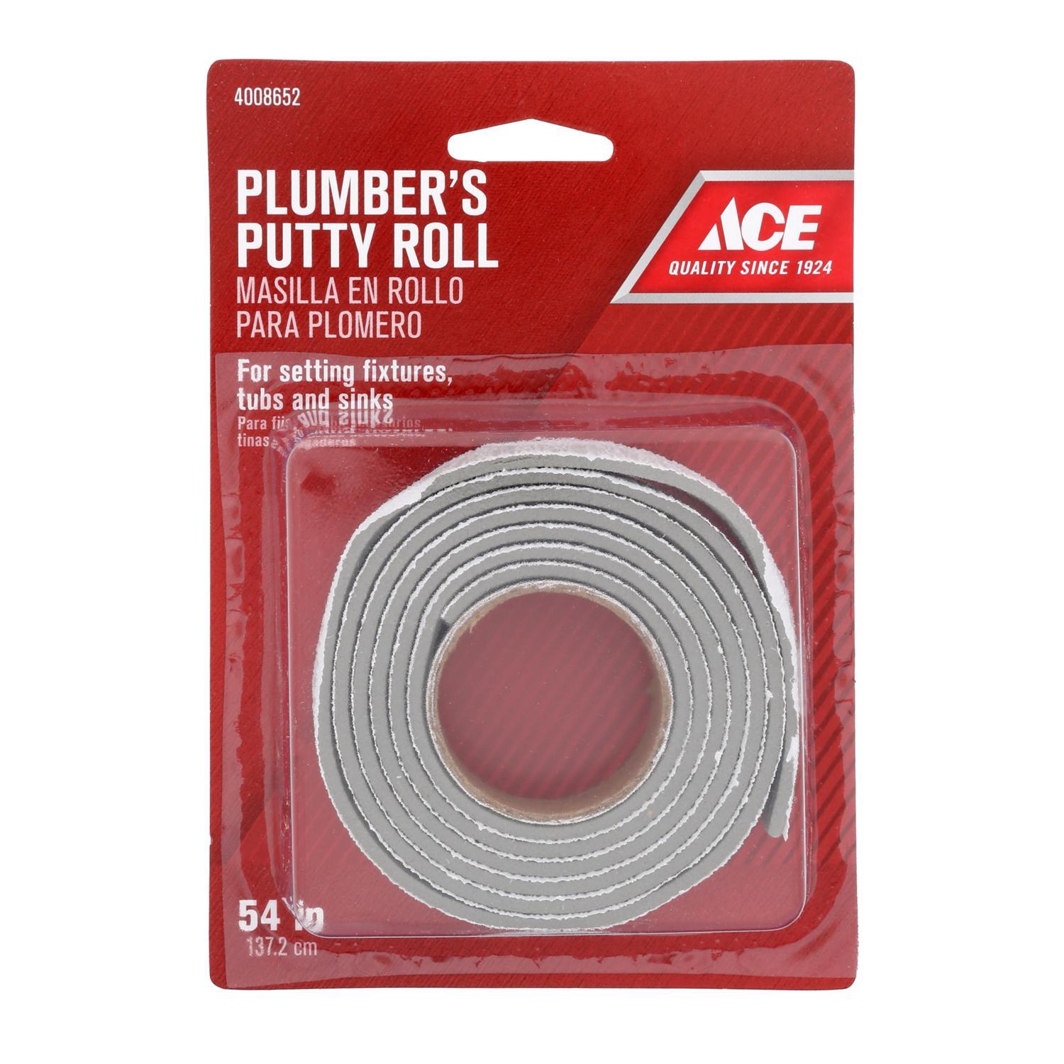 Ace White 3/4 in. W X 54 in. L Plumber's Putty Roll