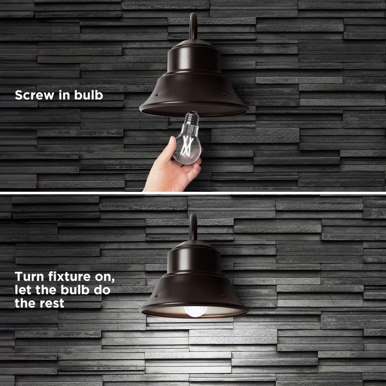 Feit A19 E26 (Medium) LED Dusk to Dawn Bulb Daylight 60 Watt Equivalence 1 pk