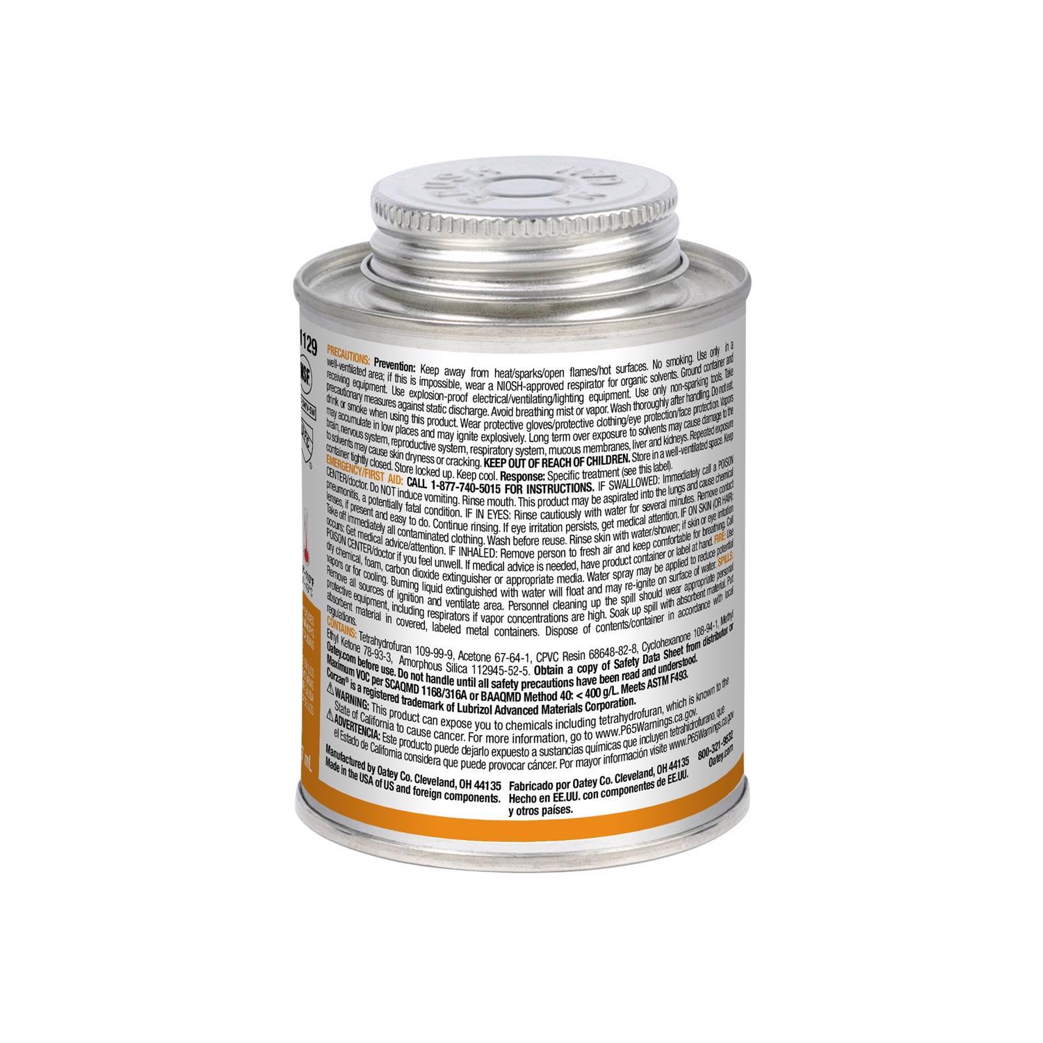 Oatey Orange Cement For CPVC 8 oz