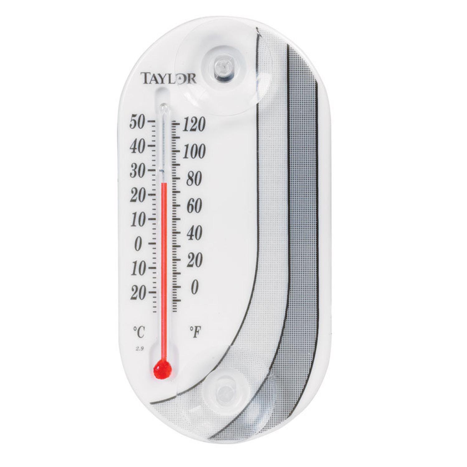 Taylor Tube Thermometer Plastic White 4 in.