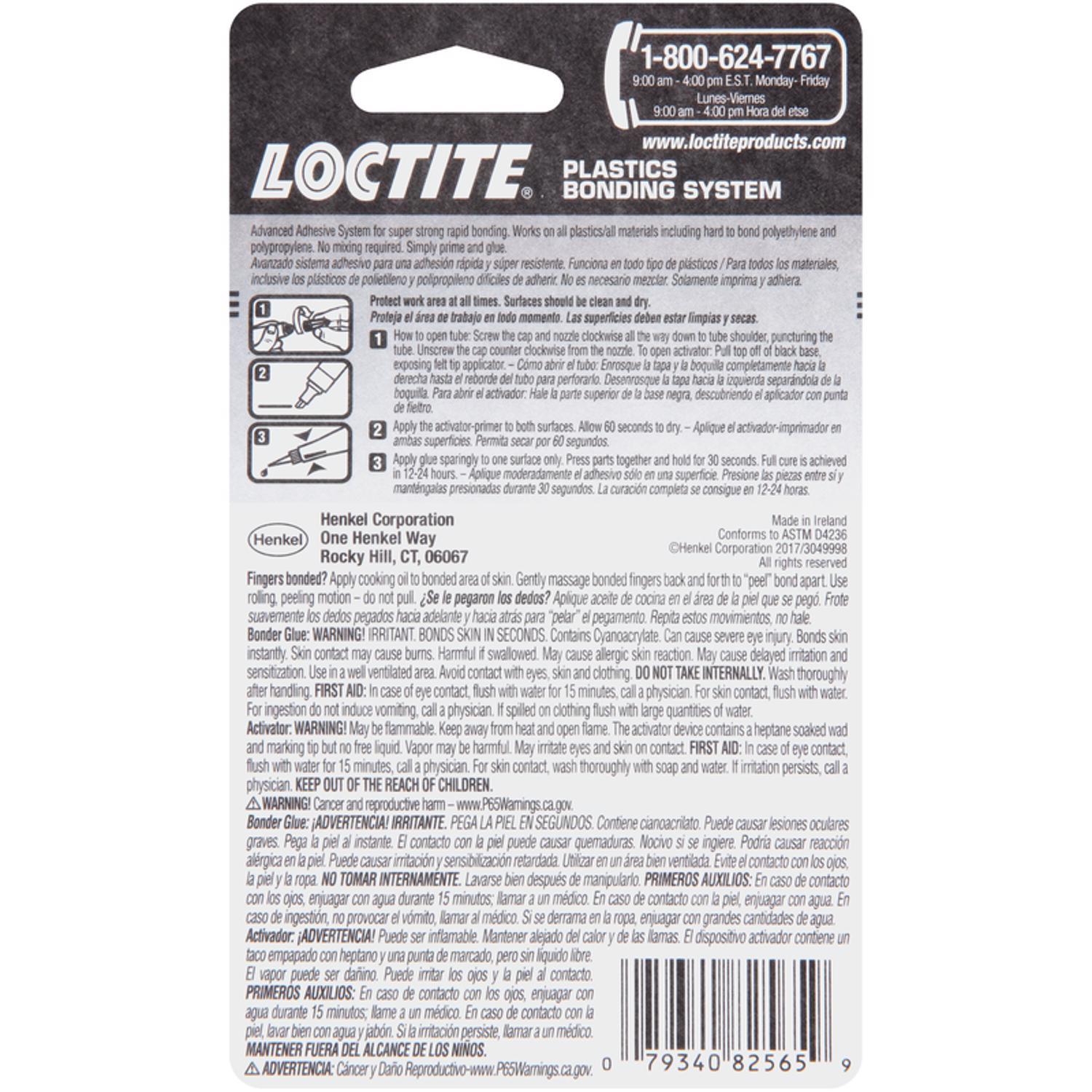 Loctite Plastic Bonding System High Strength Cyanoacrylate Clear