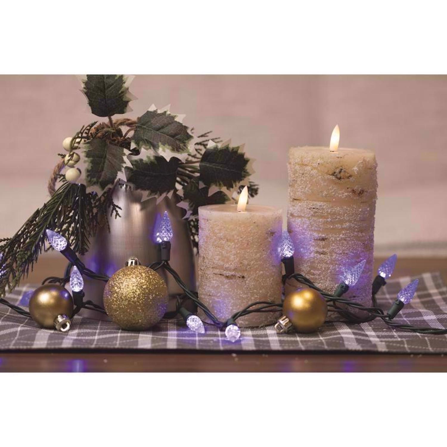 Celebrations Classic LED C6 Blue 100 ct String Christmas Lights 24.75 ft.