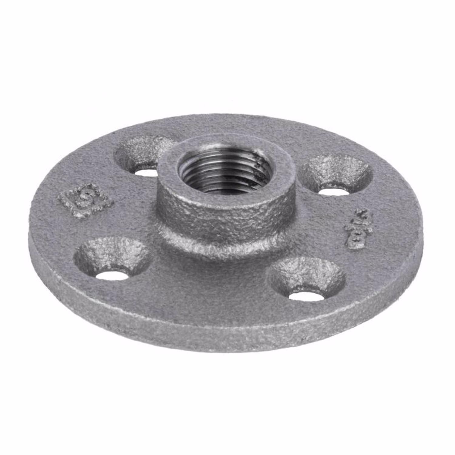 STZ Industries 3/8 in. FIP each Black Malleable Iron 2.75 in. L Floor Flange