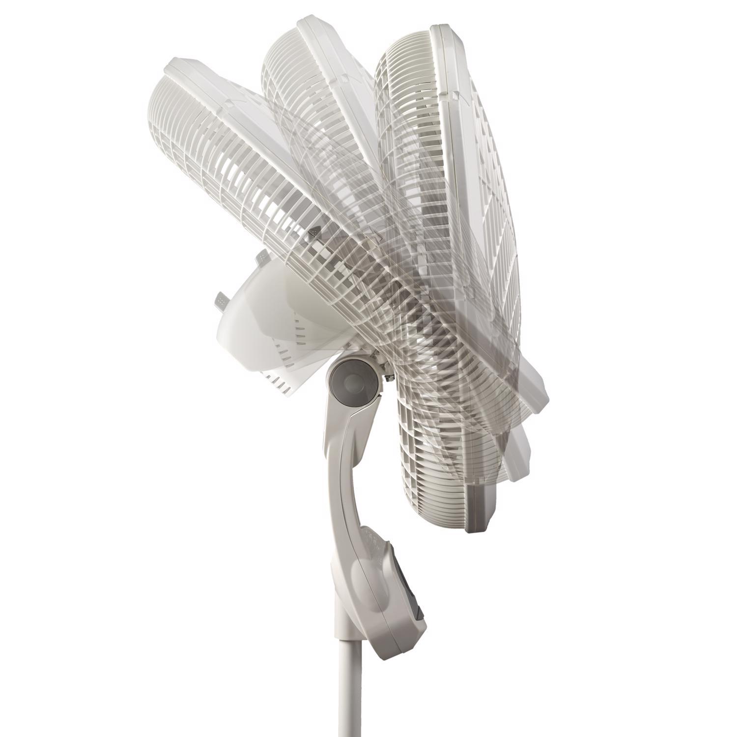 Lasko 53.5 in. H 3 speed Oscillating Pedestal Fan Remote Control