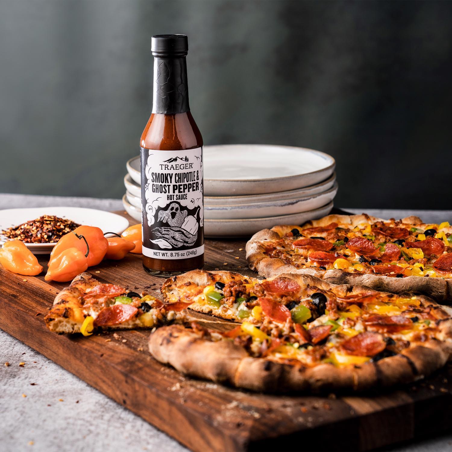 Traeger Smokey Chipotle & Ghost Pepper Hot Sauce 8.75 oz Stine Home