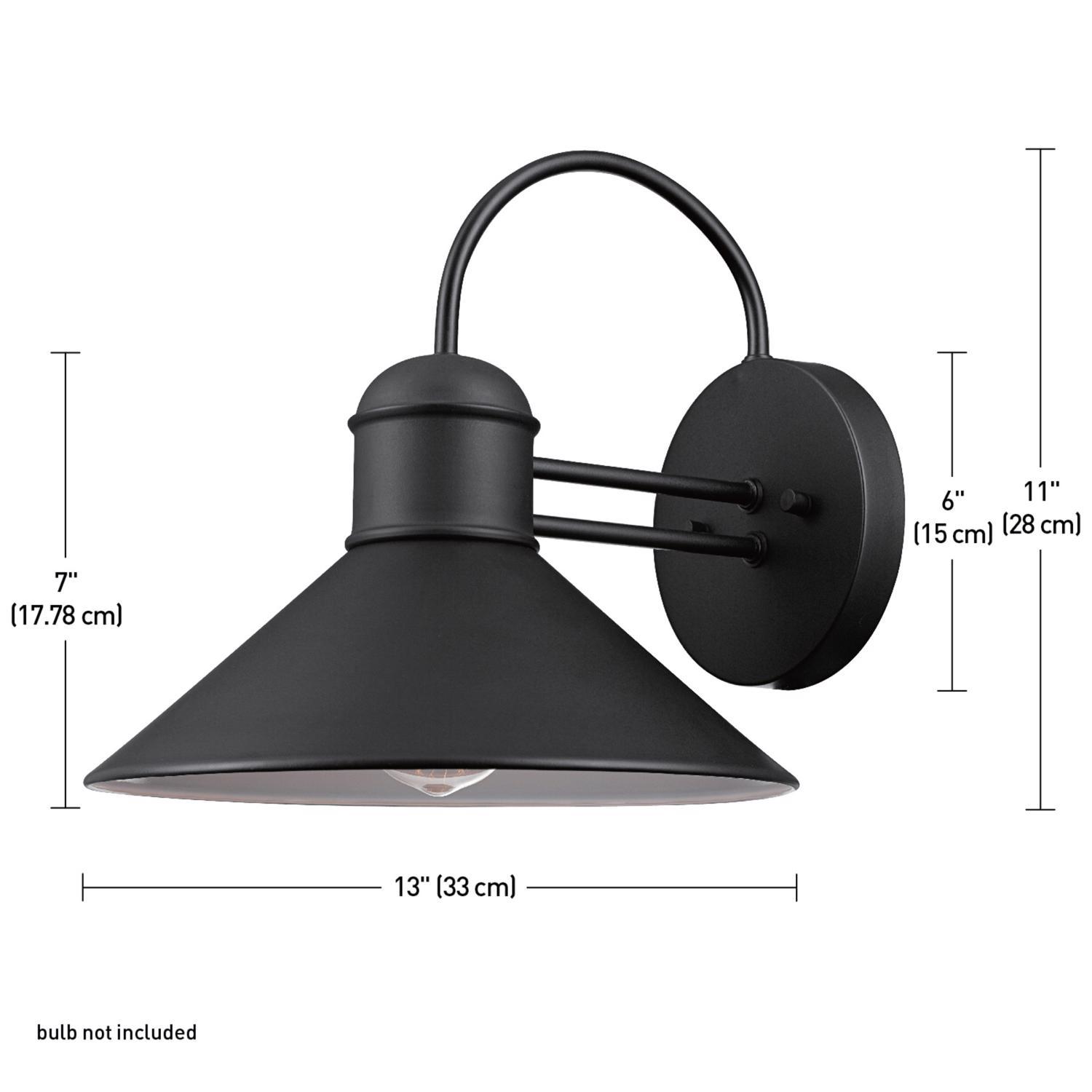 Globe Electric Sebastien 1-Light Matte Black Wall Sconce