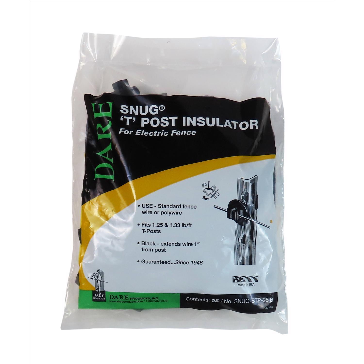 Dare T-Post Insulator Black