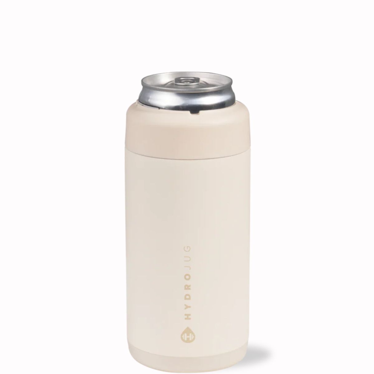 HydroJug Can Cooler Slim Cream 12 oz