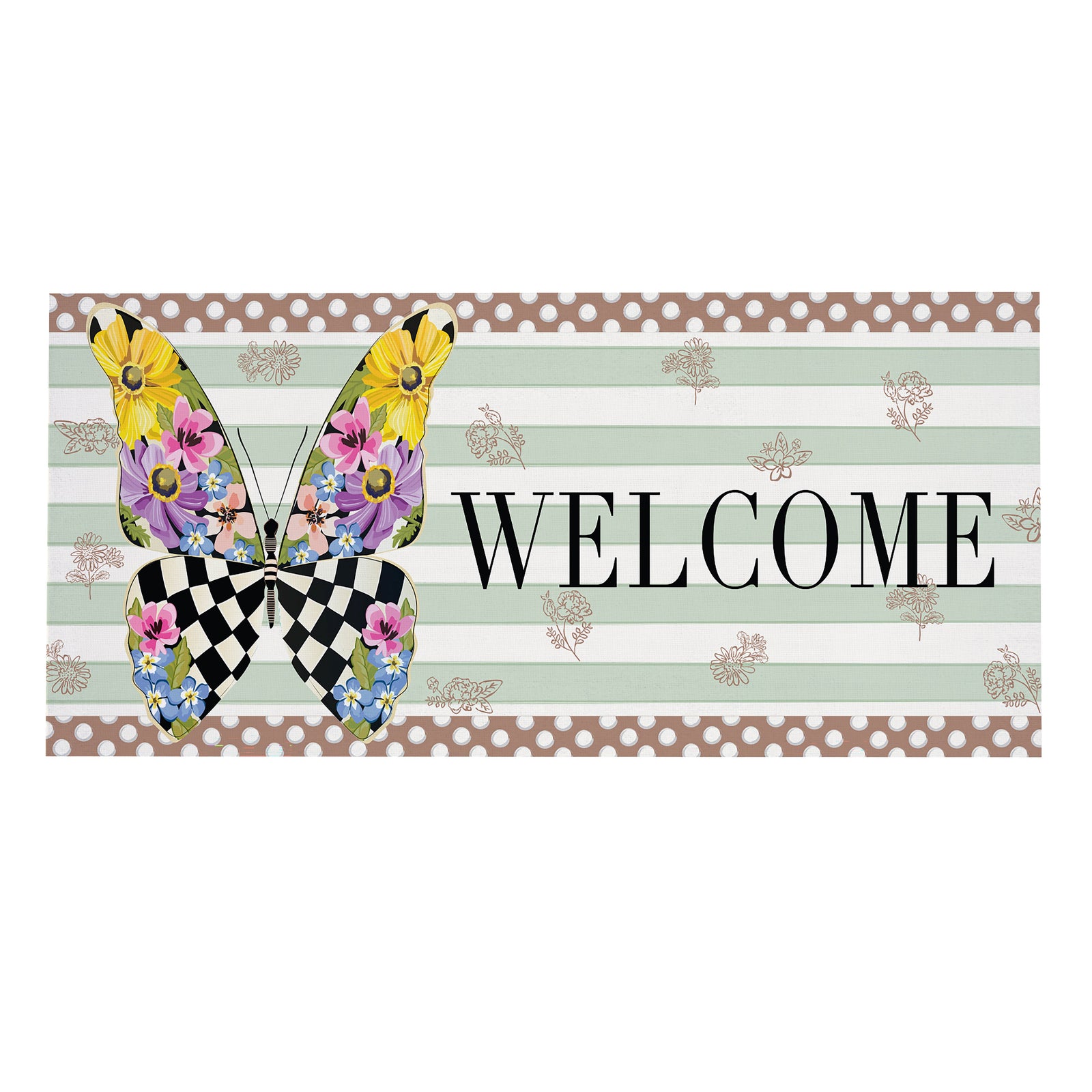 Evergreen Courtly Check Butterfly Sassafras Switch Mat