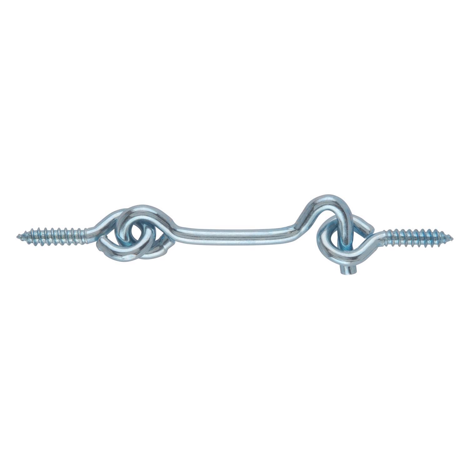 Ace Small Zinc-Plated Silver Steel 2 in. L Hook and Eye 2 pk