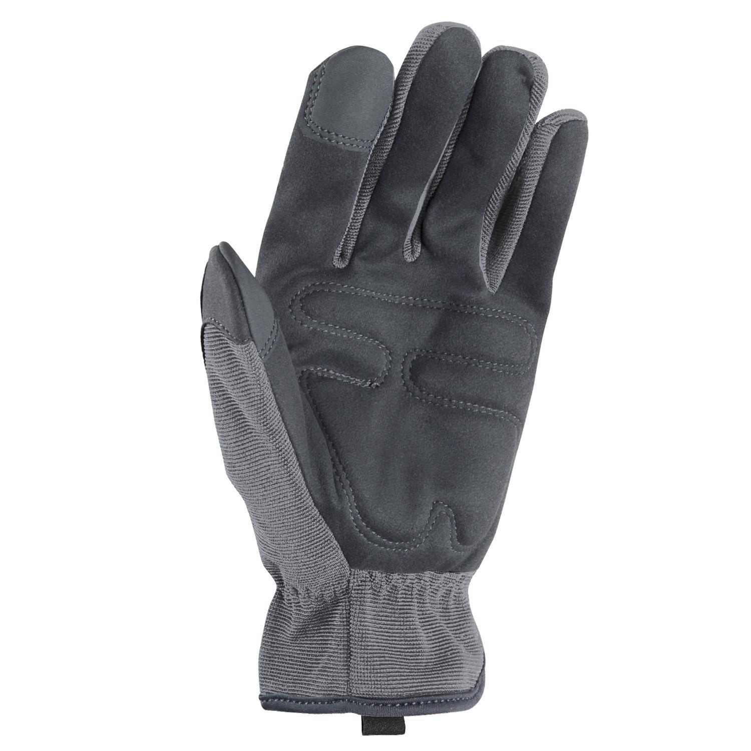 Ace Men's Indoor/Outdoor Work Gloves Black/Gray L 2 pair