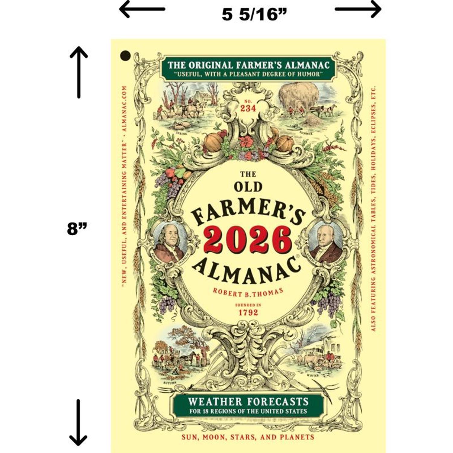 The Old Farmer's Almanac Yankee Publishing 2025 Almanac Reference Book