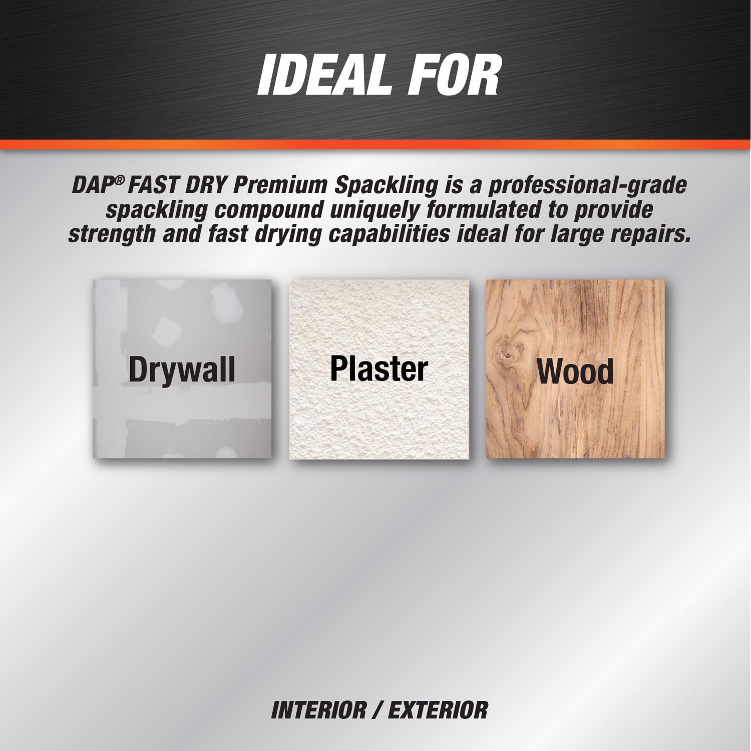 DAP Fast Dry Premium Ready to Use Off-White Spackling and Patching Compound 1 qt