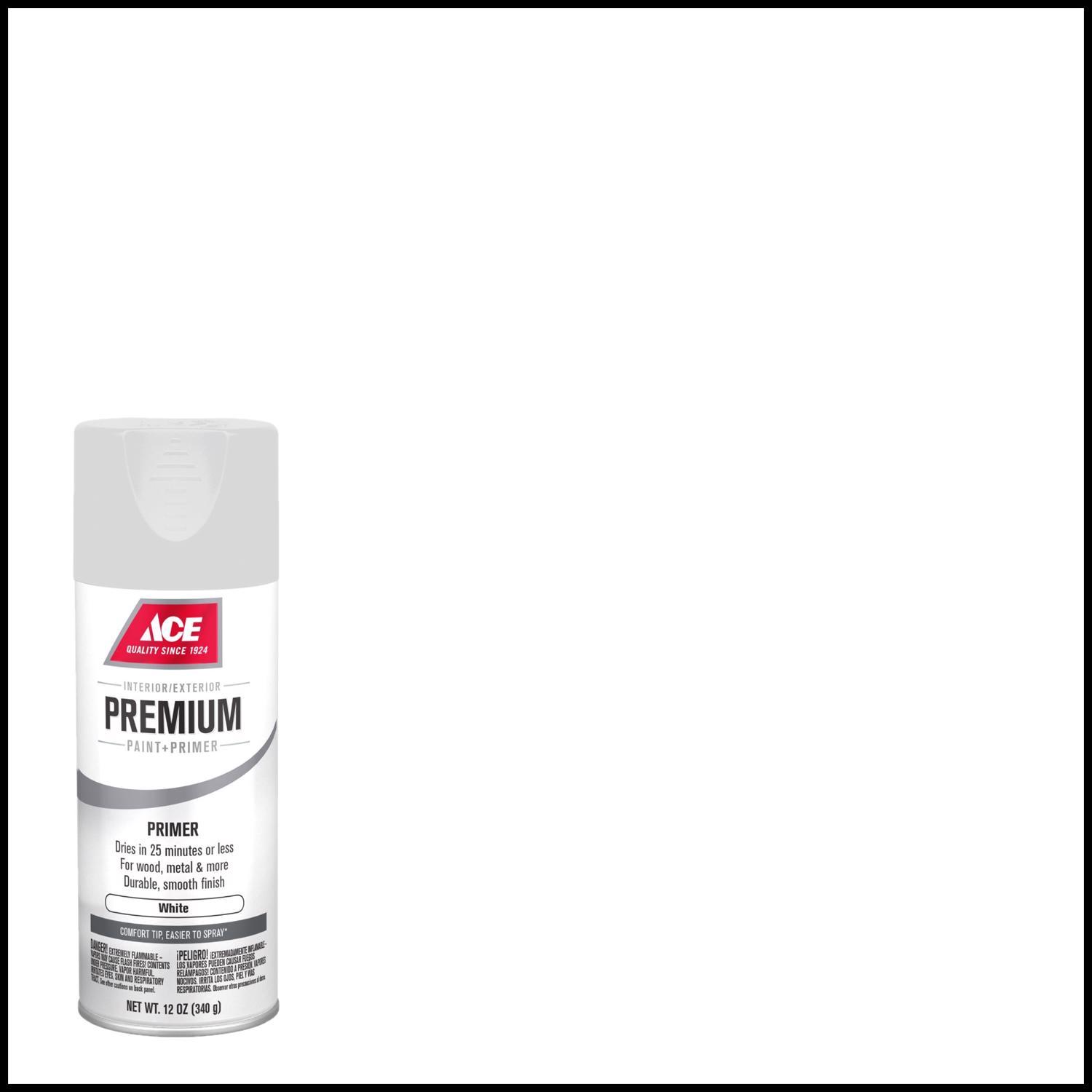 Ace Premium White Spray Primer 12 oz Stine Home + Yard The Family