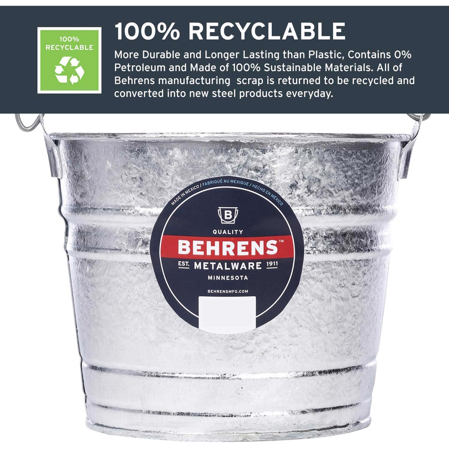 Behrens 5 qt Pail Gray