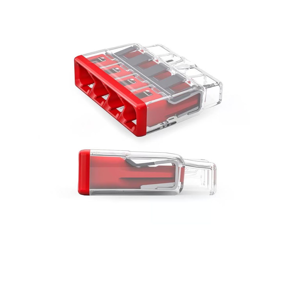 Wago 4 Port Push-In Wire Connector 10 Pack