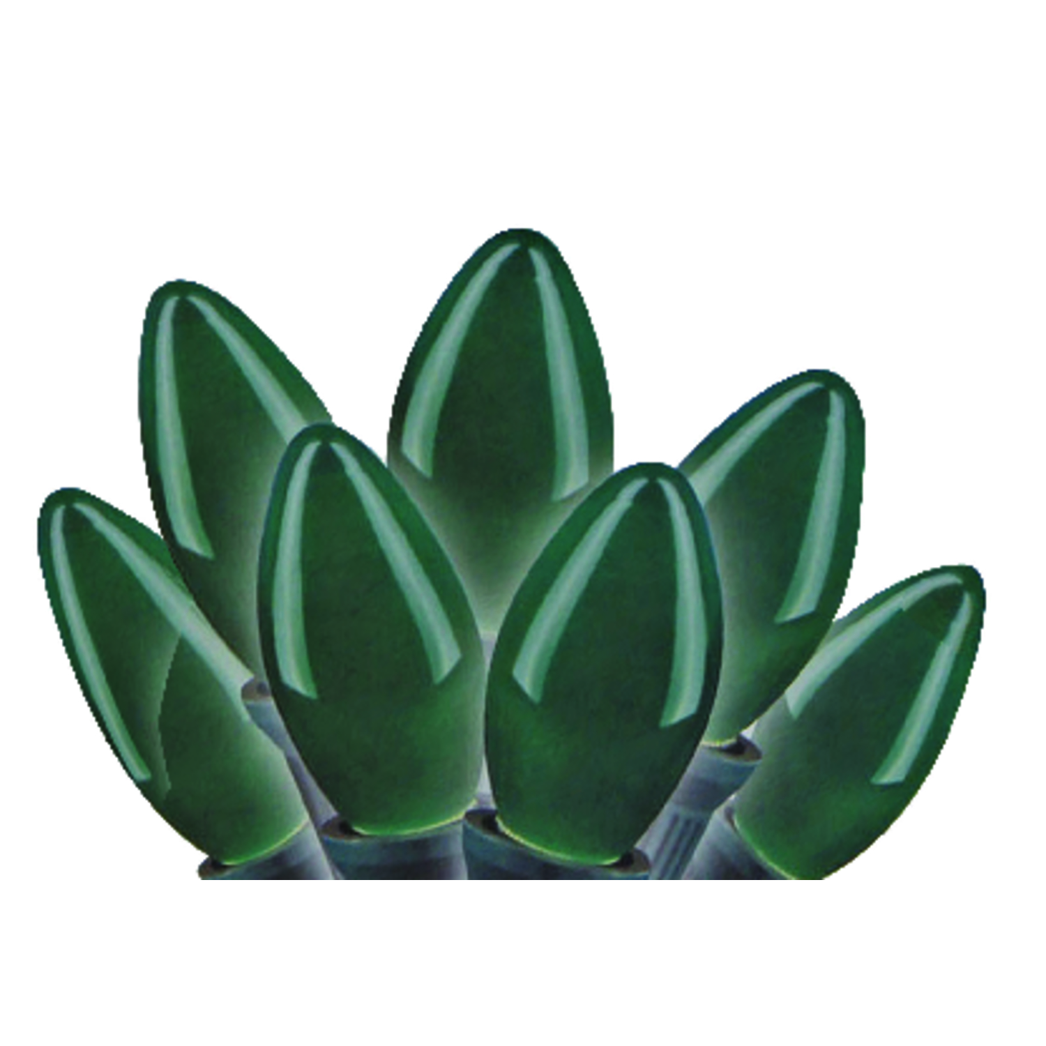 Celebrations C9 Incandescent Replacement Bulb Green 25 lights Stine