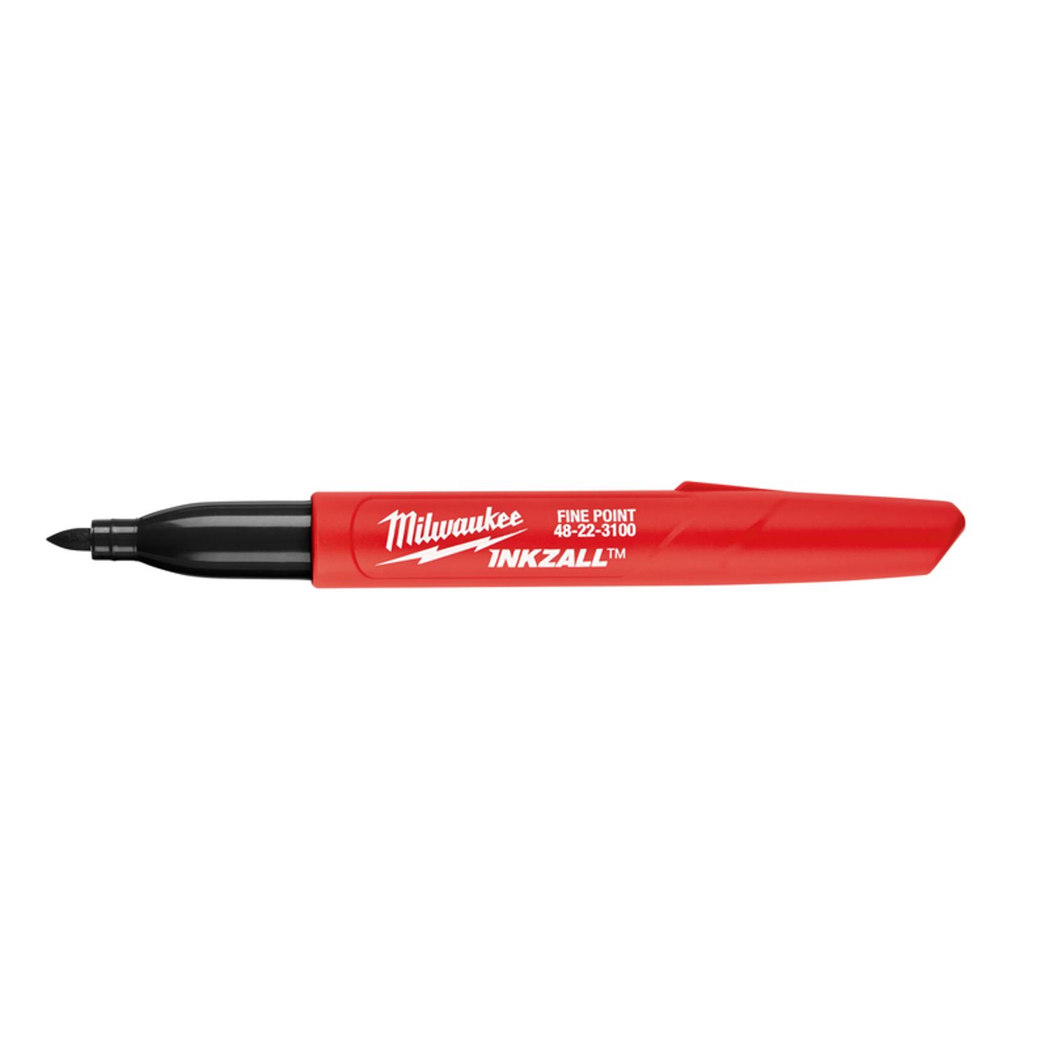 Milwaukee INKZALL Black Fine Tip Jobsite Marker 2 pk