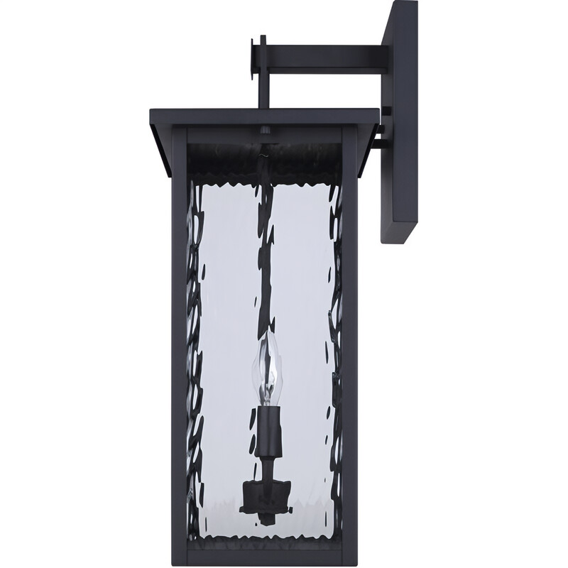 Canarm Shana 2 Light 22 in. Black Outdoor Wall Lantern