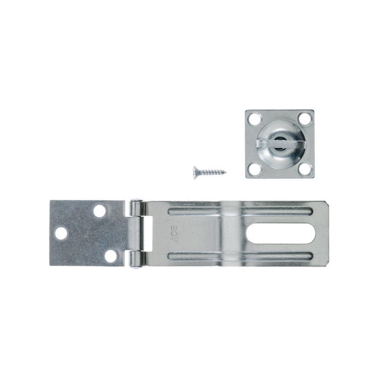 Ace Zinc 4-1/2 in. L Swivel Staple Safety Hasp