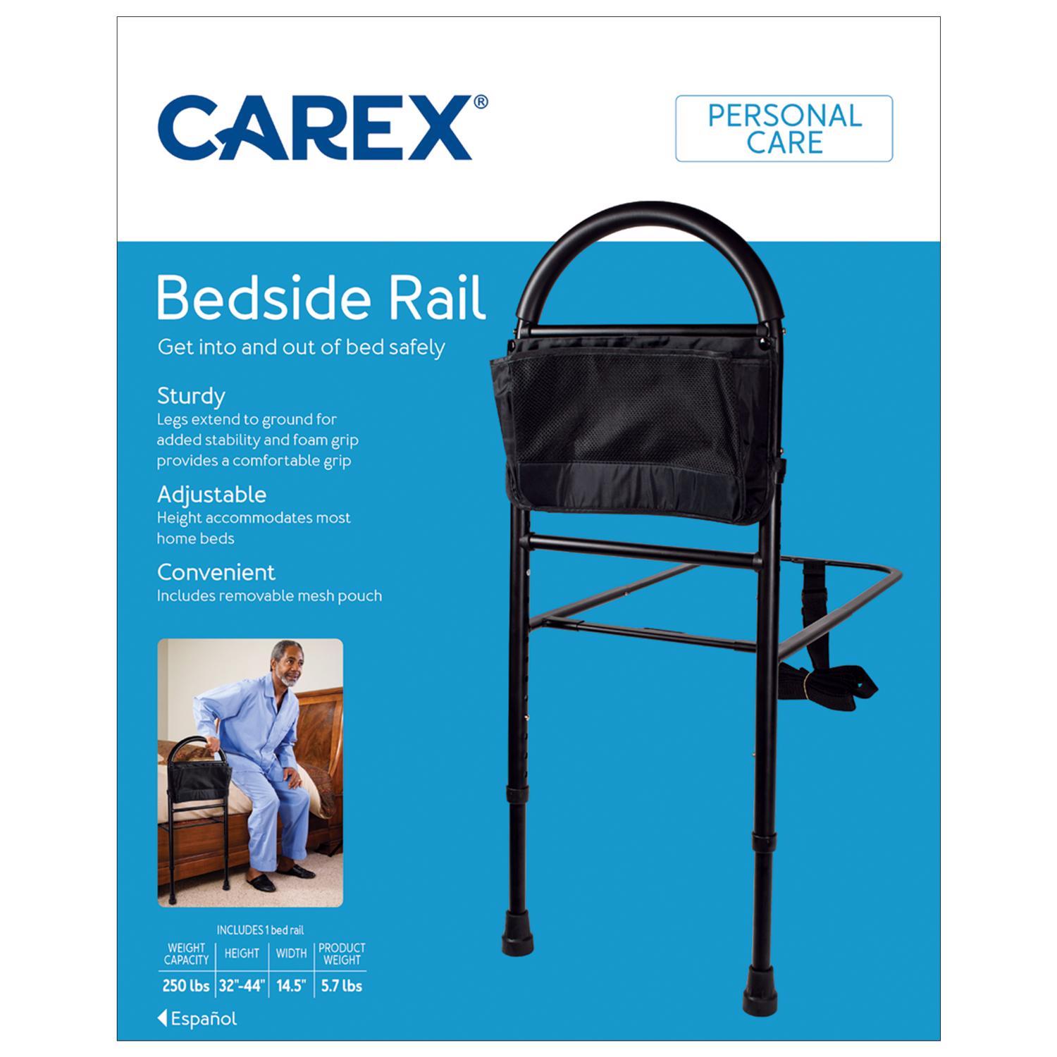 Carex Health Brands Black Bedside Rail 1 Pack