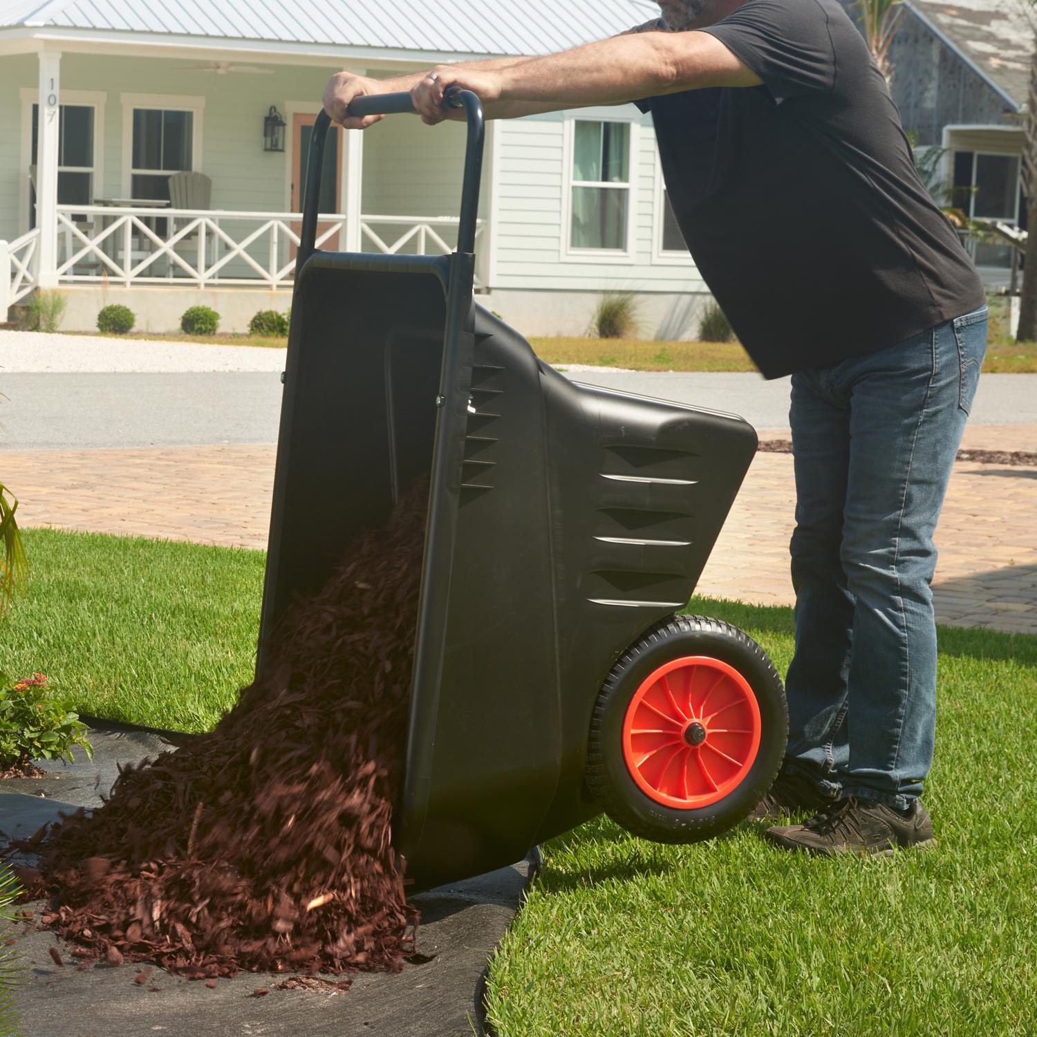 Smart Cart Poly Yard Cart 9 cu ft