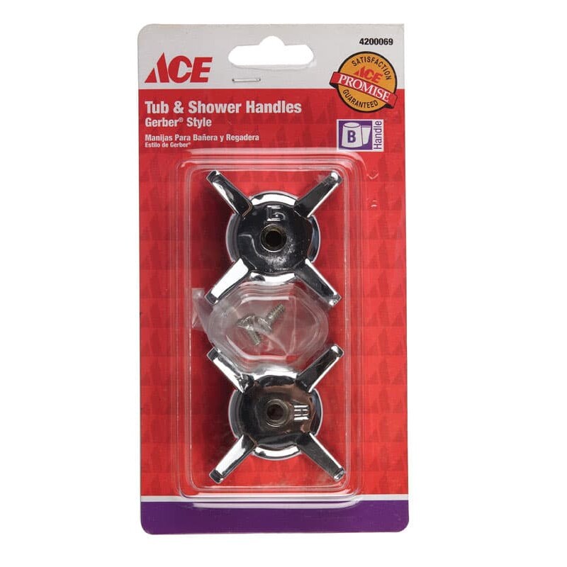 Ace For Gerber Chrome Tub and Shower Faucet Handles