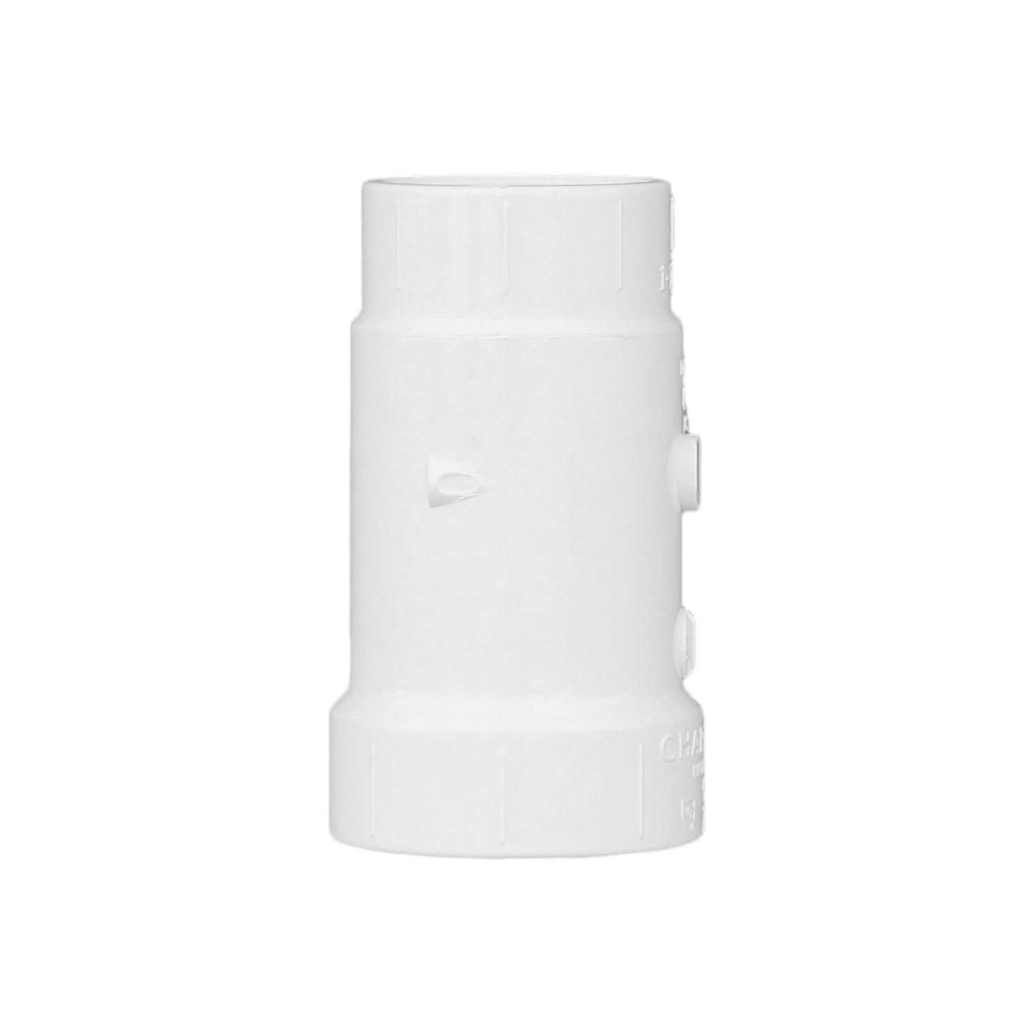 Charlotte Pipe Schedule 40 2 in. Hub X 1-1/2 in. D Hub PVC Sanitary Tee 1 pk