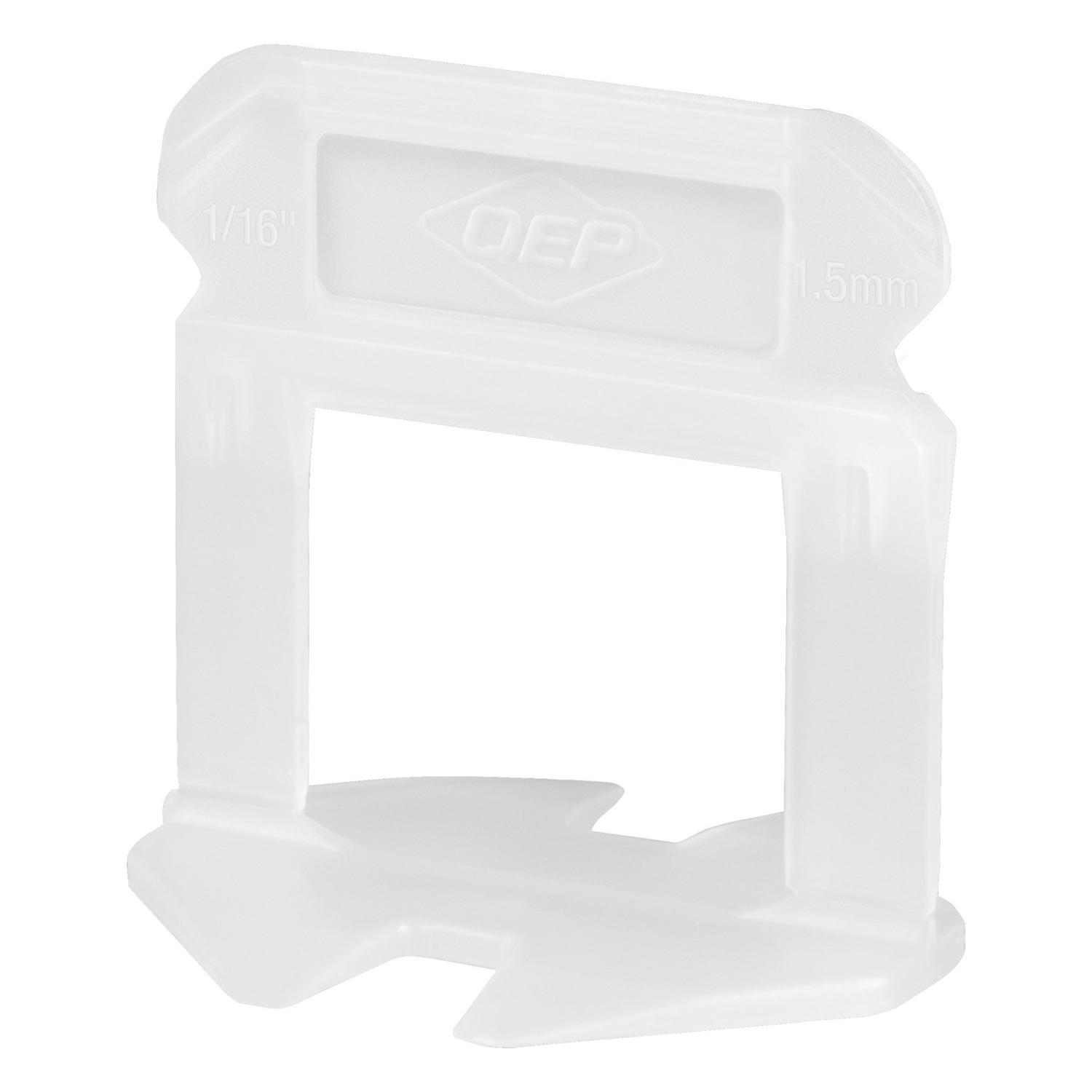 QEP Xtreme 1.29 in. H X 1.08 in. W X.95 in. L Plastic Tile Leveling Clips 500 pc