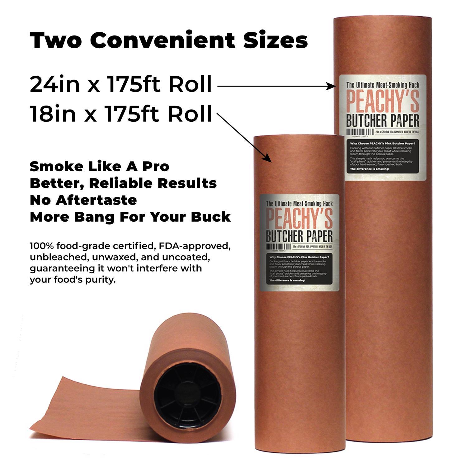 Peachy's Paper BBQ Butcher Paper Roll 175 ft. L X 18 in. W 1 pk