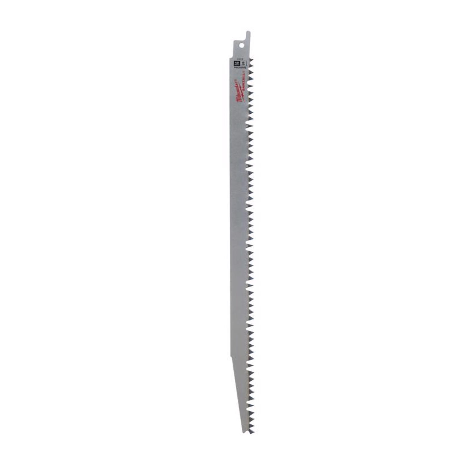 Milwaukee SawZall 12 in. Carbon Steel Pruning Reciprocating Saw Blade 5 TPI 5 pk