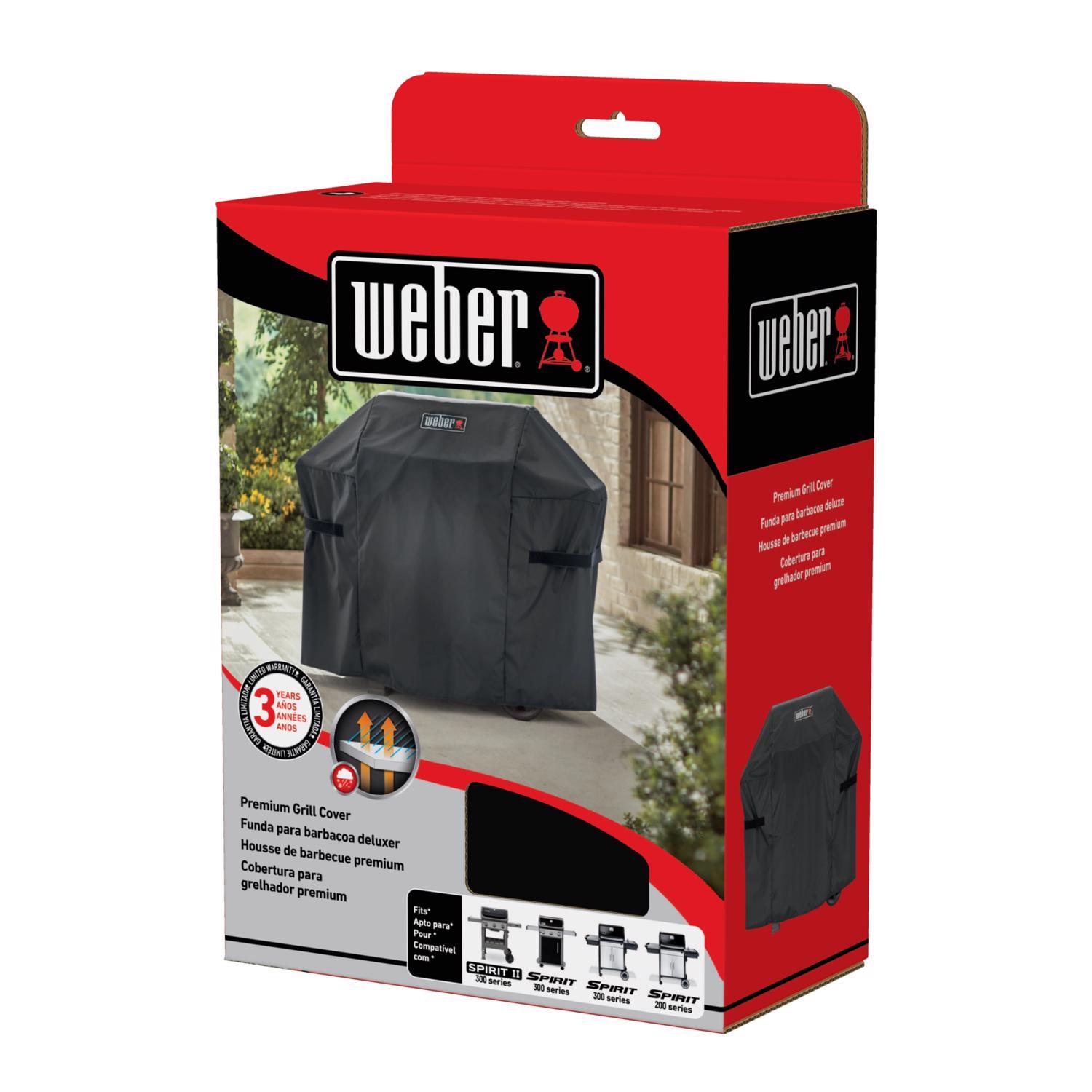Weber Spirit 300 & Spirit II 300 Series Black Grill Cover