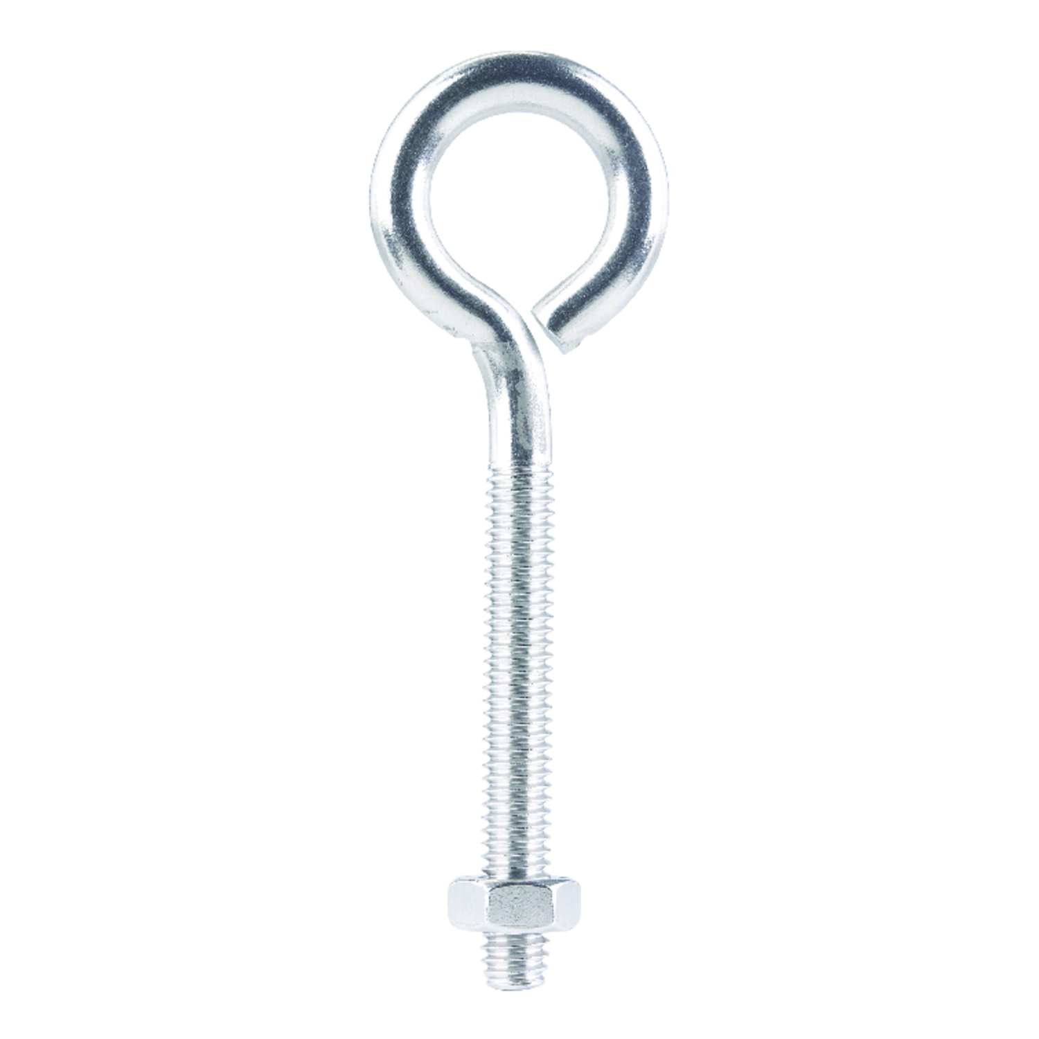 Hampton 5/16 in. X 4 in. L Stainless Stainless Steel Eyebolt with Nut Nut Included