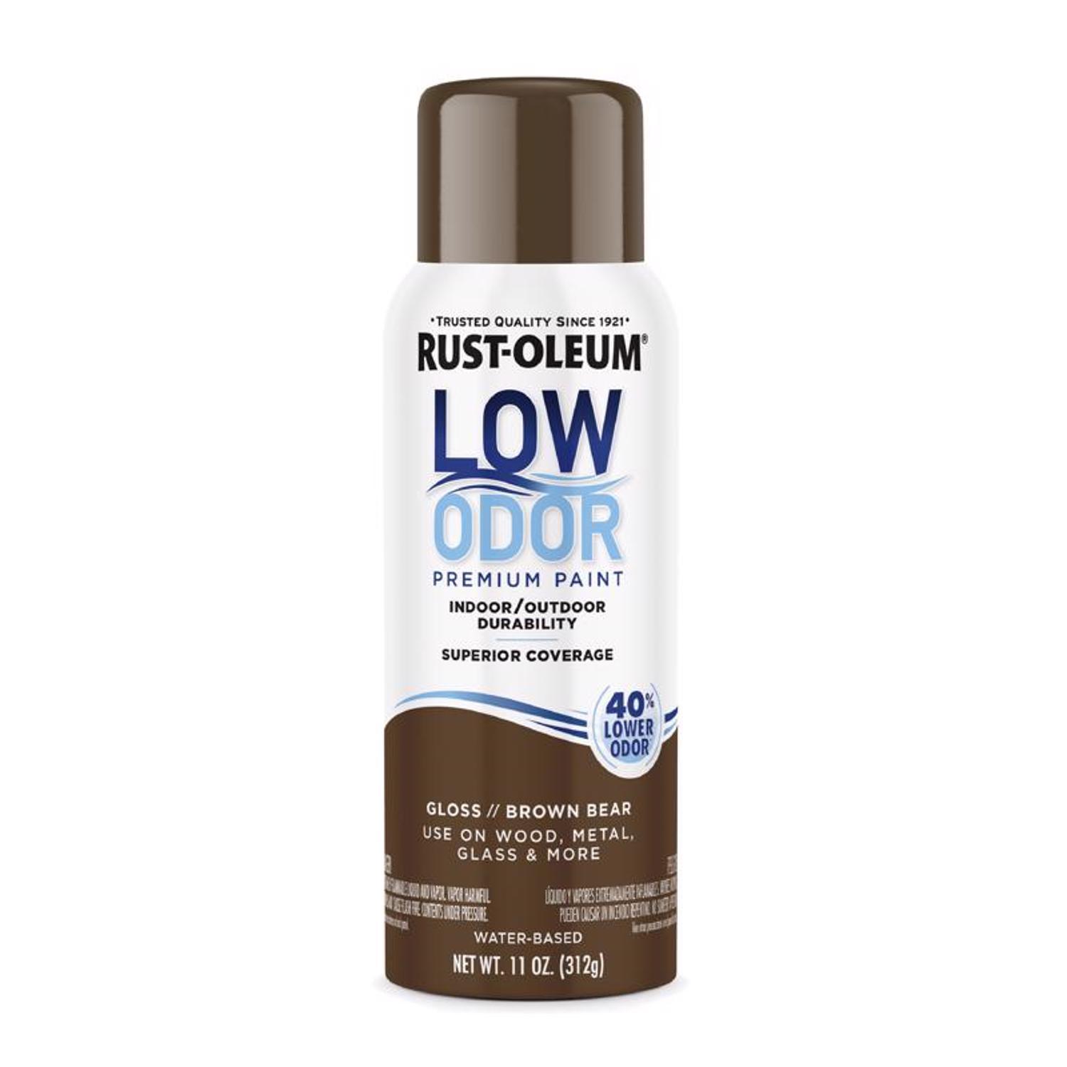 Rust-Oleum Low Odor Gloss Brown Bear Spray Paint 11 oz.