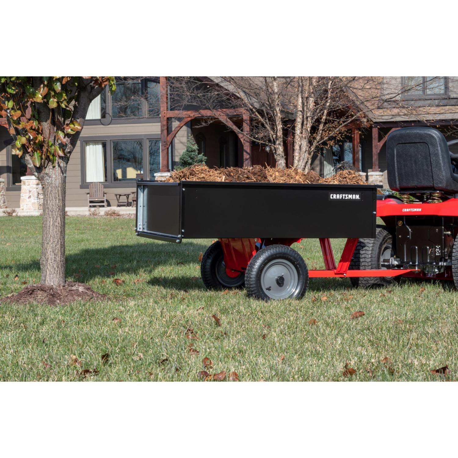 Craftsman Steel Tow Behind Utility Cart 12 cu ft