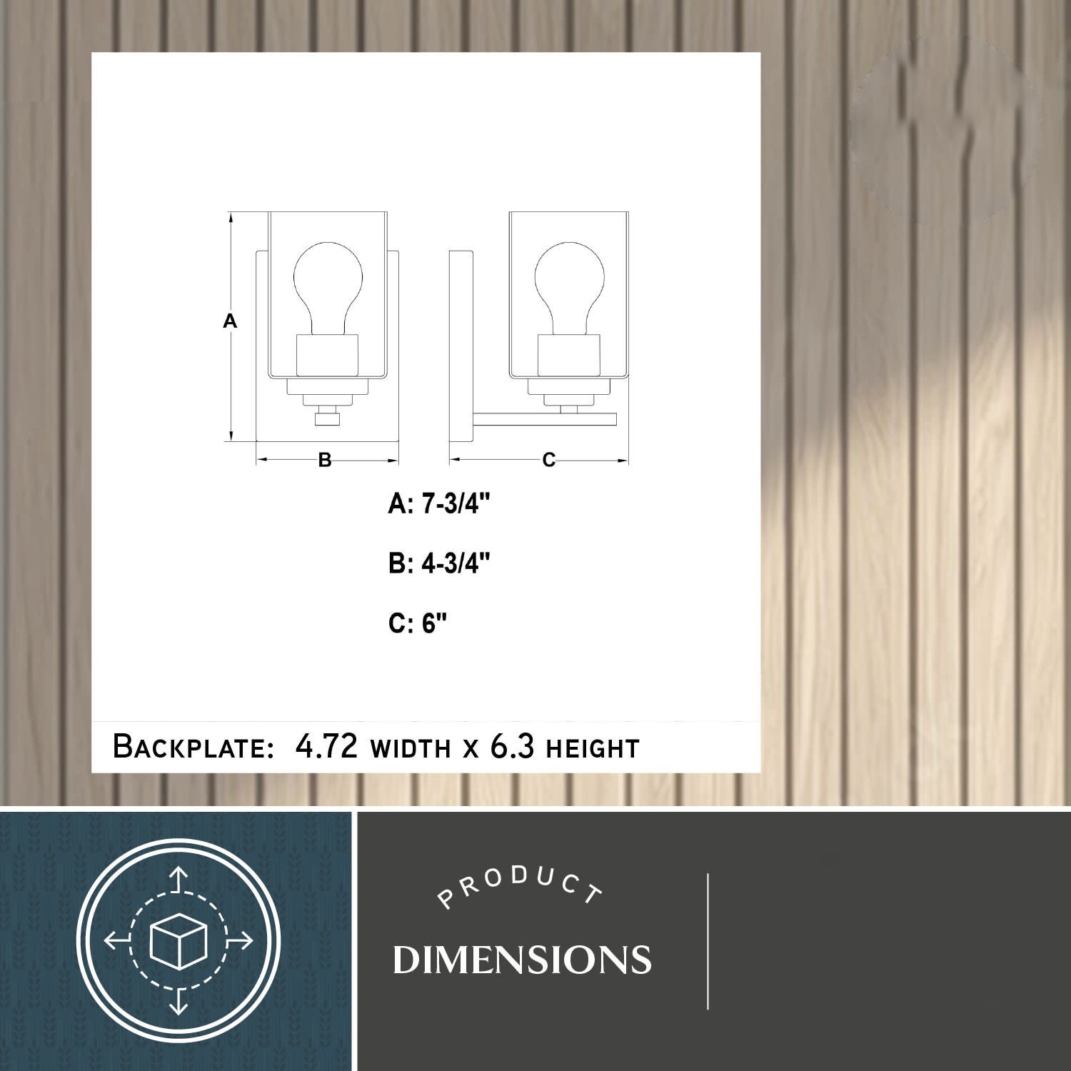 Vaxcel Lighting W0524 Park Ridge 8 in. Tall Bathroom Sconce - Nickel