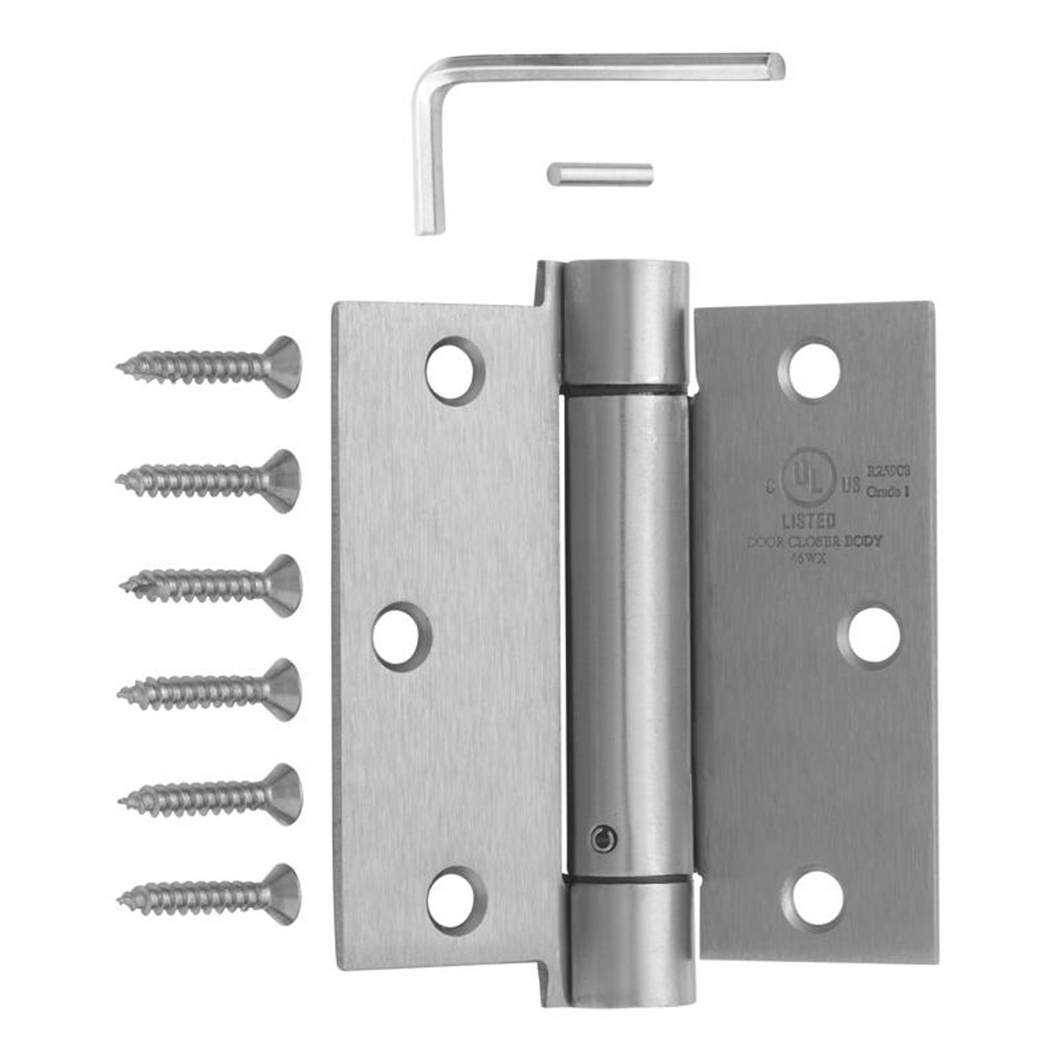 Ace 3.5 in. L Satin Nickel Self Closing Hinge 1 pk
