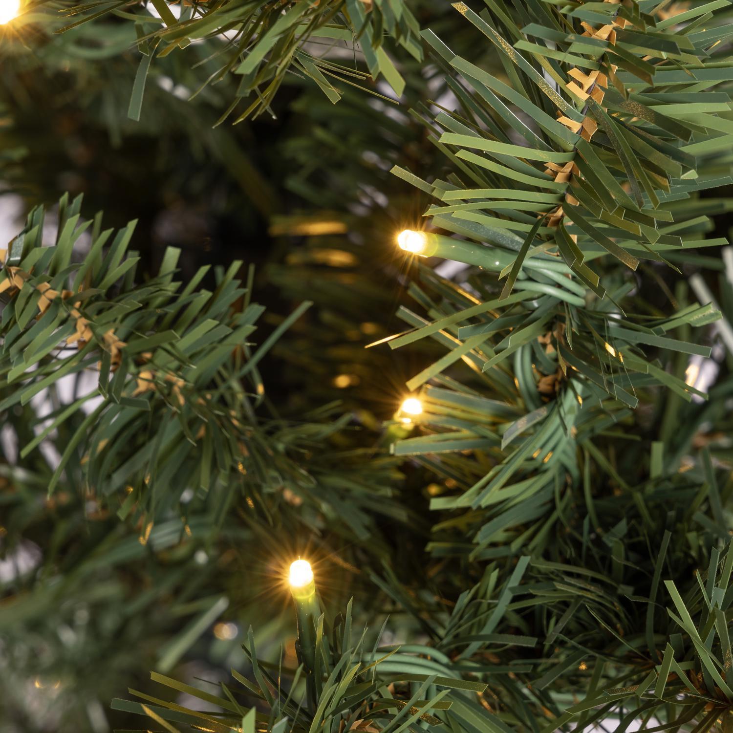 Holiday Bright Lights 1-2 Tree 7 ft. Full LED 400 ct Win.ter Pine Color Changing Christmas Tree