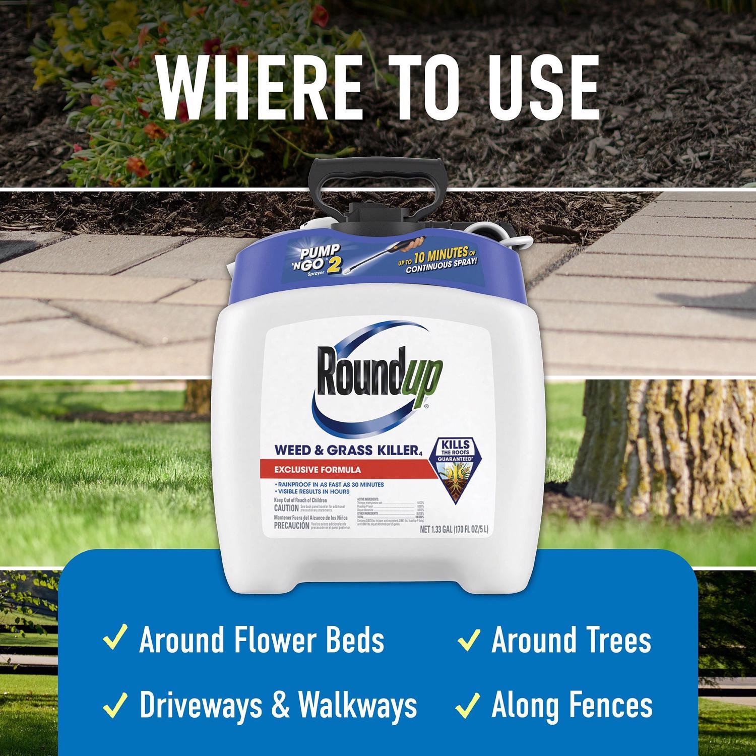 Roundup Pump 'N Go Weed and Grass Killer RTU Liquid 1.33 gal