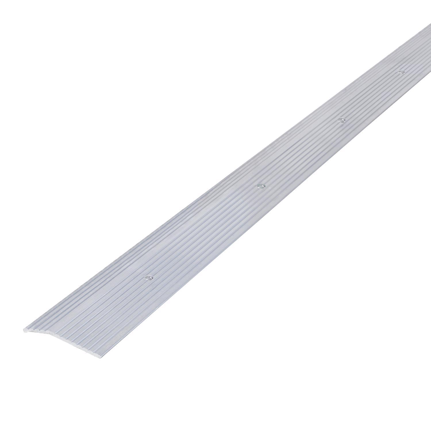 M-D 0.3 in. H X 72 in. L Prefinished Silver Aluminum Carpet Trim M-D 0.3 in. H X 72 in. L Prefinished Silver Aluminum Carpet Trim