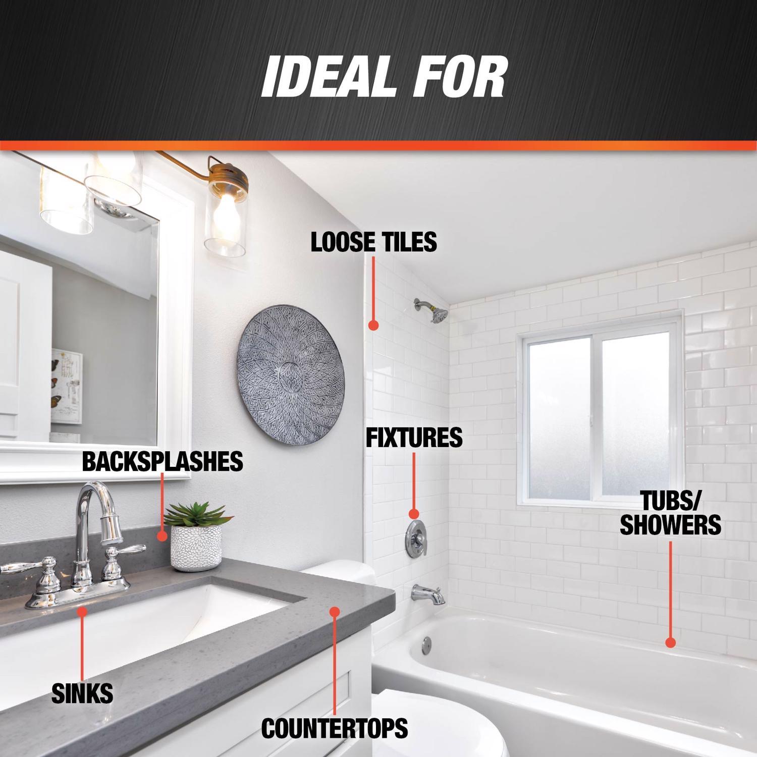 DAP Kwik Seal Ultra White Siliconized Acrylic Kitchen and Bath Sealant 5.5 oz