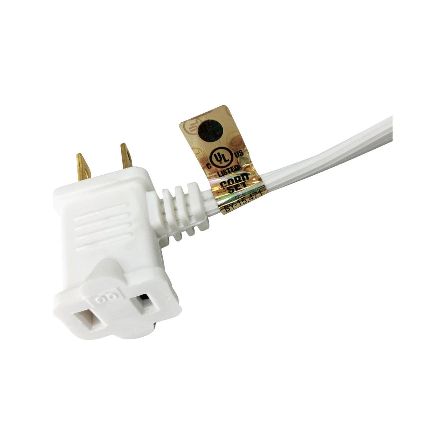 Ace Indoor 15 ft. L White Extension Cord w/Switch 16/2 SPT-2