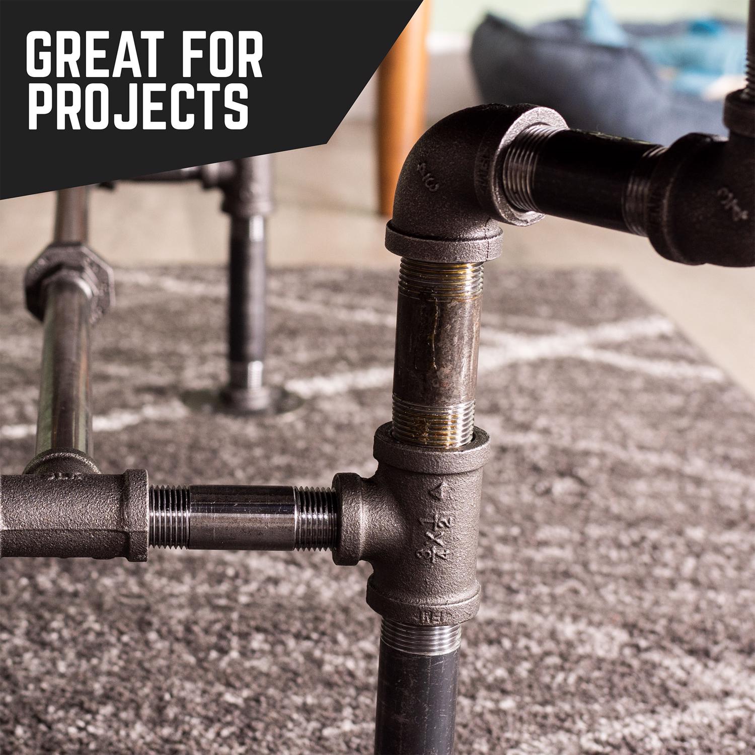 STZ Industries 3/4 in. MIP each X 3/4 in. D MIP Black Steel 4-1/2 in. L Nipple