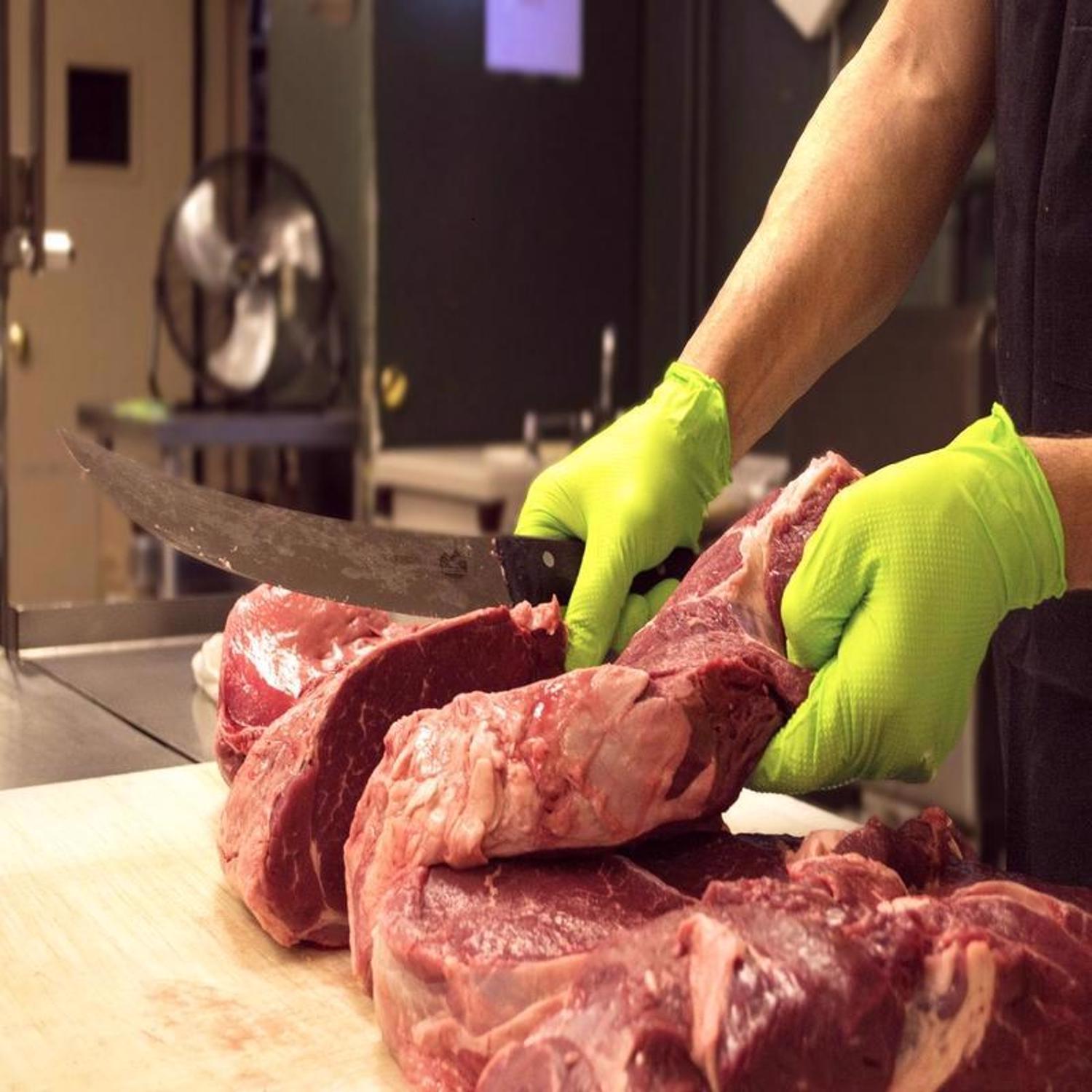 Gloveworks Nitrile Disposable Gloves X-Large Green Powder Free 100 pk