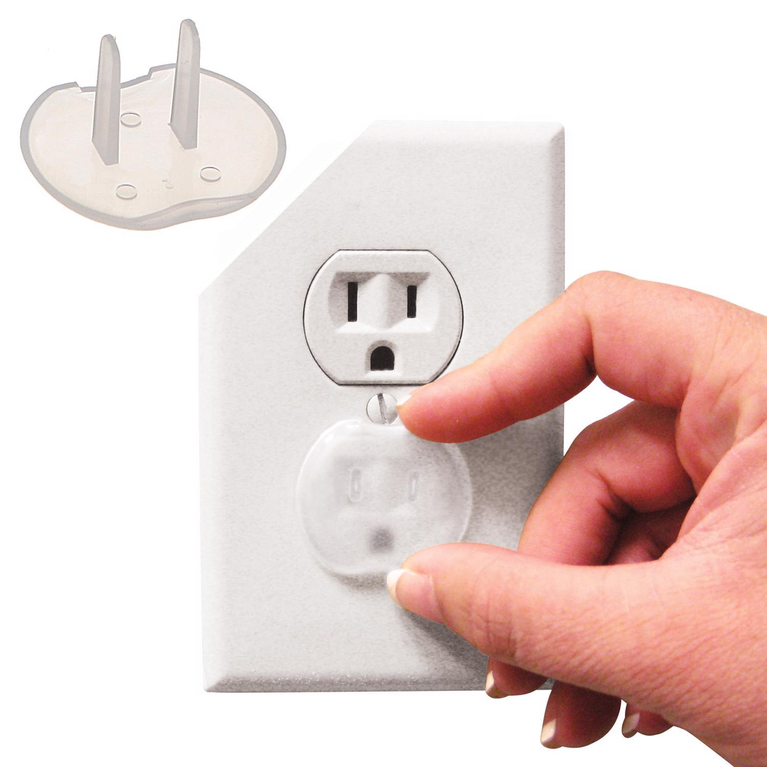 Dreambaby Clear Plastic Outlet Protector 12 pk