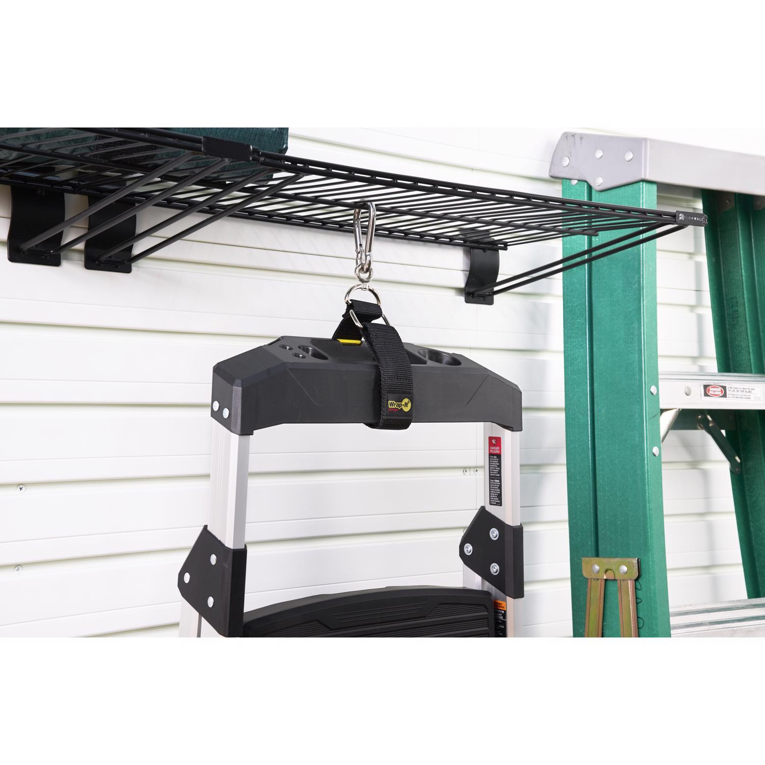 Wrap-It Hook 'n Hang 24 in. L Black Nylon/Steel/Hook and Loop Enclosure Storage Strap 250 lb. cap. 1