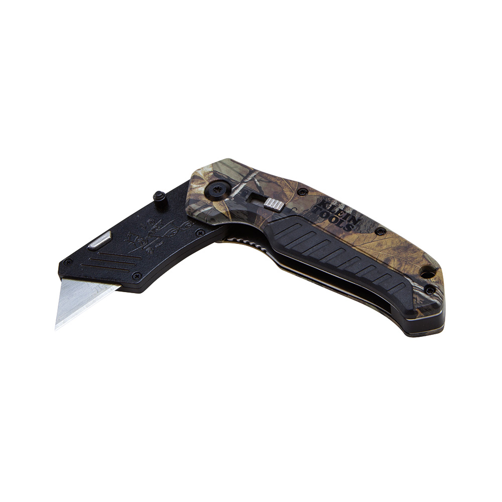 Klein Folding Utility Knife Camo Assisted-Open